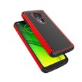 thumbnail image 3 of Étui Moto G7 Power, Étui Motorola Moto G7 Supra / G7 Optimo Maxx, Étui de Protection Tinysaturn Absorbant les Chocs [Rouge] Pare-Chocs en Caoutchouc Plastique Résistant aux Rayures avec Prise, Mignon, Robuste, Rigide, Étui de Téléphone, 3 of 7