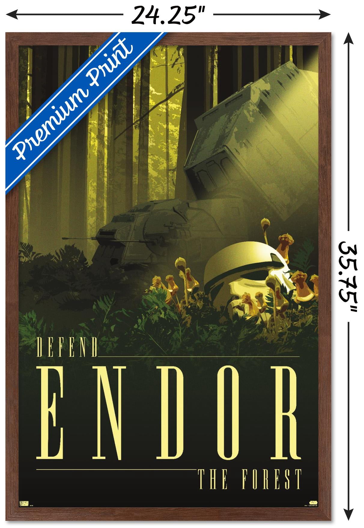 Star Wars: Endor - See the Forest by Russell Walks Wall Poster, 22.375" x 34" Framed