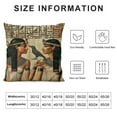 thumbnail image 5 of Creowell Egyptian Decorative Throw Pillow Cover Case,Papyrus Queen Nefertari Outdoor Pillow Cases Square Standard Cushion Covers for Sofa Couch Bed Car White, 5 of 5