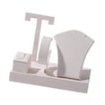 thumbnail image 4 of Exhibidor de joyas, organizador de aretes, soporte para pulseras, aretes y anillos Blanco, 4 of 9
