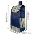 thumbnail image 3 of Xingzhi Shopping Cart Bag Durable Wide Application Large Capacity For Folding dark blue, 3 of 6