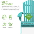 Best Choice Products Folding Adirondack Chair Outdoor, Wooden Accent