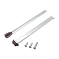 thumbnail image 1 of Drawer Slide Rail,Center Track Replacement,Cabinet Drawer Hardware,Metal Drawer Slide with Built In Stop and Roller Wheel Smooth Glide Track Kit for Dresser Nightstand Wardrobe Cabinet,Silver, 1 of 6