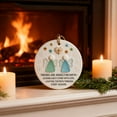 thumbnail image 4 of Adorno Navideño de Cristal Marino, Playa Blanca, Marco Dorado Redondo, Decoración Playera - Juego de 2 | 8 Cm X 8 Cm (3,15" X 3,15"), 4 of 7