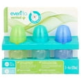 thumbnail image 2 of Evenflo Feeding Vented + BPA-Free Plastic Baby Bottles - 4oz, Teal/Blue/Green, 6ct, 2 of 15