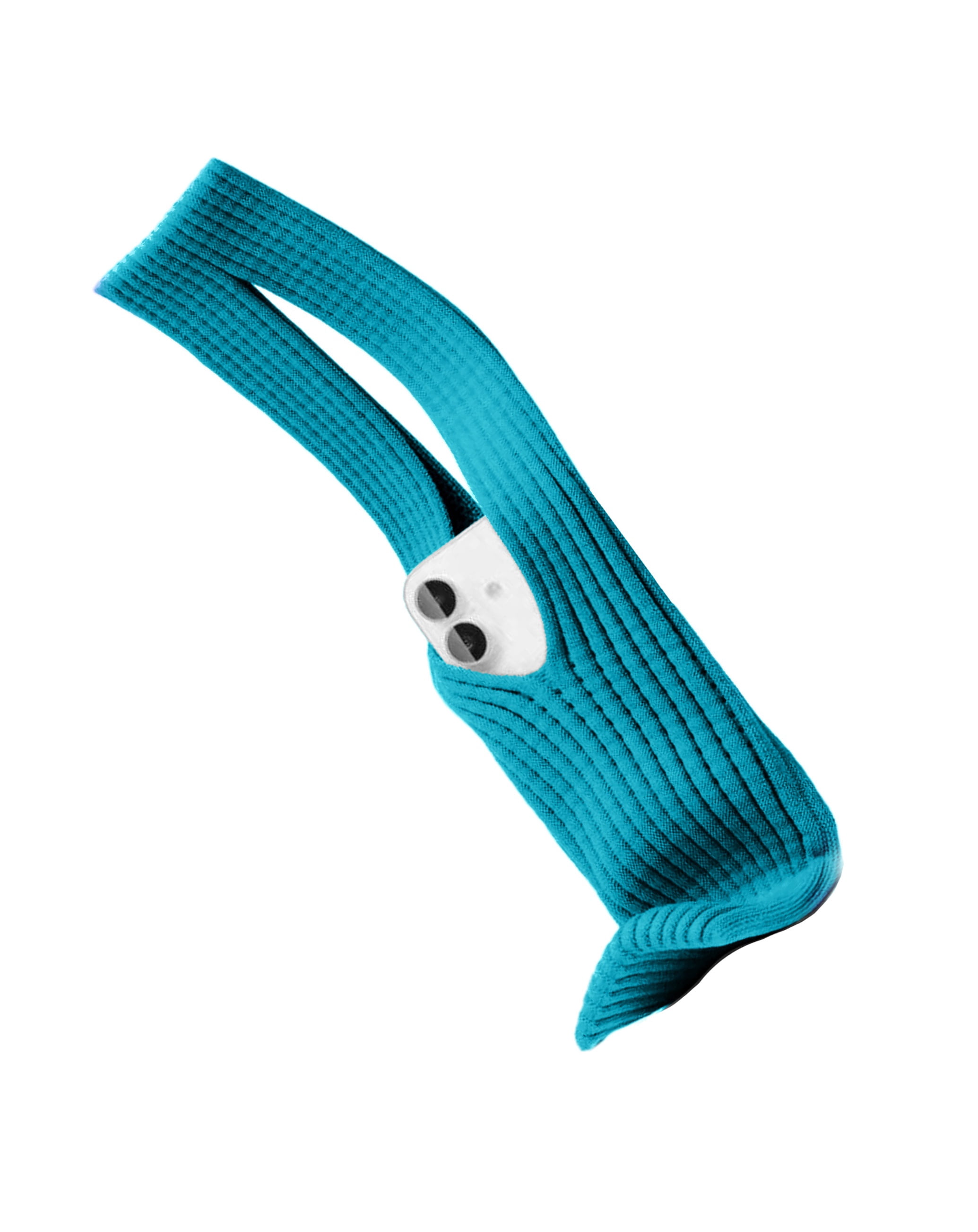Short Soft Stretch Knit Phone Sleeve - Teal