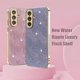 thumbnail image 3 of For Samsung Galaxy A56 5G Case Electroplating Ripple Texture PU + TPU + PC Phone Back Cover - Grey, 3 of 5