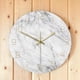 thumbnail image 2 of 2X Reloj de Pared de MáRmol Mudo de Cuarzo AnalóGico 3D Reloj de Pared Redondo Impreso DecoracióN Creativa para el Hogar, 2 of 5