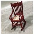 thumbnail image 4 of MERRYHAPY 1Pcs Miniature Rocking Chair 5x6.5x9.3cm Dark Brown for Mini House Accessory, 4 of 6