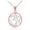 Rose, variant on Two-Tone Gold Om Symbol Charm Pendant Necklace (10K Yellow Gold, Pendant with 16" chain)