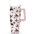 thumbnail image 2 of Insulated Dog Lover Tumbler for Women - 40oz Leakproof Travel Mug with Handle & Straw - Cute Puppy Gift Coffee Cup, 2 of 7