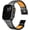 Black Orange, variant on Full Titanium with Silicone Band Compatible with Apple Watch Ultra 3/2/1 49mm/Series 11/10/9/8/7 46mm 45mm 44mm, Adjustable Links Titanium Magnetic Clasp Connectors and DLC Coating