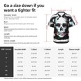 thumbnail image 5 of Sigee Watercolor Skull for Men’s Casual Beach Summer Shirts Funky Hawaiian Shirt for Men Hawaiian Shirts,X-Large, 5 of 7