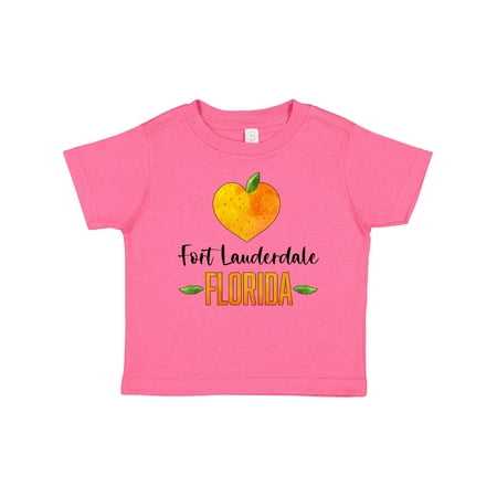 

Inktastic Fort Lauderdale Florida Orange in Heart Gift Baby Boy or Baby Girl T-Shirt
