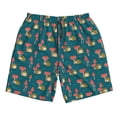 thumbnail image 2 of KLL Frog and Mushrooms Men's Casual Summer Beach Shorts Hawaiian Shorts with Pockets-XX-Large, 2 of 6