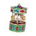 thumbnail image 3 of Carrusel Go Round, colecciones de cajas de música, mano de obra fina, estatuas de caballos giratorias de aleación, decoración navideña para sala de, 3 of 9