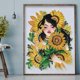 thumbnail image 2 of Cuadros Decorativos 5D DIY Girasol Chica Parte Taladro Forma especial Rhinestone Dibujo Kit Decoración Ehuebsd Nuevos Originales, 2 of 9