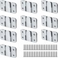 thumbnail image 1 of Soporte de montaje oculto – 10 pares [paquete de 20] ganchos para marco de fotos – Hardware de pared de acero inoxidable con tornillos para colgar marco de espejo de fotos, 1 of 4