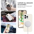 thumbnail image 2 of Design for iPhone 15 Pro Case [Compatible with Magsafe], Liquid Silicone Soft Gel Rubber Slim Cover with Cloth Lining Phone Case for Apple iPhone 15 Pro 6.1", Stone, 2 of 17