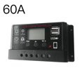 thumbnail image 1 of Regulador de panel solar Controlador de carga de batería Pantalla LCD Gestión completa de carga PWM de 4 etapas, 60A, Negro, 3 botones Scienceny HA5851-12B, 1 of 6