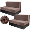 thumbnail image 1 of 2 fundas de cojín para comedor RV, fundas elásticas para banco y respaldo, protectores elásticos para sofá de dos plazas, ajuste universal y lavable a máquina., 1 of 8