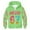 Green, variant on 67 shirt G'irls Cartoon Print Hooded Zip Up Jacket Long Sleeve Athletic Outerwear For K'ids Casual Warm Lined Coat