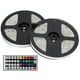 thumbnail image 3 of Tira de luces LED RGB Lámpara impermeable SMD5050 de 10 m DC12 V con control remoto de 44 teclas EE. UU. 100-240 V, 3 of 5
