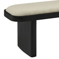 thumbnail image 2 of Modway Banc d'Appoint en Bois Rembourré 43 Pouces en Lin Noir, 2 of 8