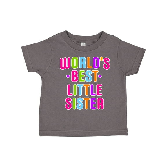 Inktastic Worlds Best Little Sister Girls Toddler T-Shirt