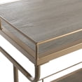 thumbnail image 5 of Safavieh Dawson 2 Tier Modern Glam Rectangle Bar Cart with Casters, 5 of 9