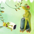 thumbnail image 5 of 1.2m Estatua en miniatura de Yoga para jardín de ranas, adornos de estatuilla de animales sentados en el inodoro para decoración de jardines de hadas de patio de césped al aire li, 5 of 5