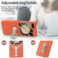 thumbnail image 3 of Ring Holder Case Compatible with Samsung Galaxy Z Flip 5 Case, Slim Thin Solid Sturdy Hard PC All-Inclusive Anti-Drop Built-in Screen Protector Case for Samsung Galaxy Z Filp 5 5G 2023, Orange, 3 of 9
