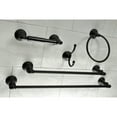 thumbnail image 2 of Kingston Brass Water Onyx 5-Piece Bathroom Hardware Set, Black, 2 of 5