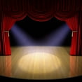 thumbnail image 2 of Theatre Stage Red Wall Mural Decal by Wallmonkeys Vinyl Peel and Stick Graphic (36 in H x 36 in W), 2 of 4