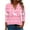 Pink, variant on Christmas Tops for Women Fall Tops Casual Dressy Graphic 3/4 Sleeve Shirts Funny Blouse Plus Size Elegant
