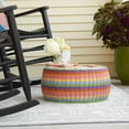 thumbnail image 5 of Household Essentials Handwoven Resin Storage Stool Ottoman, Multicolor, 5 of 5