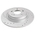 thumbnail image 5 of TRQ Rear Performance Brake Rotors Set Premium G-Coated Cross Drilled & Slotted Fits Select 2017-2020 Acura MDX, 5 of 5