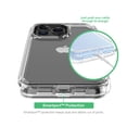 thumbnail image 4 of onn Rugged Phone Case with Holster for iPhone 14 Pro Max - Clear, 4 of 12