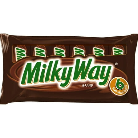 Milky Way, Milk Chocolate Singles Size Candy Bars, 11.04 oz