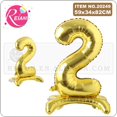thumbnail image 5 of Globos dorados de 40 pulgadas con números de pie para fiestas, decoraciones para festivales, globos de helio gigantes, suministros para fiestas de cumpleaños, accesorios para fotografías, 5 of 5