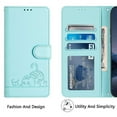 thumbnail image 3 of Flip case for GANGXUN Samsung Galaxy A11 Wallet Case with Kickstand, Card Slots, RFID Block, Cat Design, 3 of 5