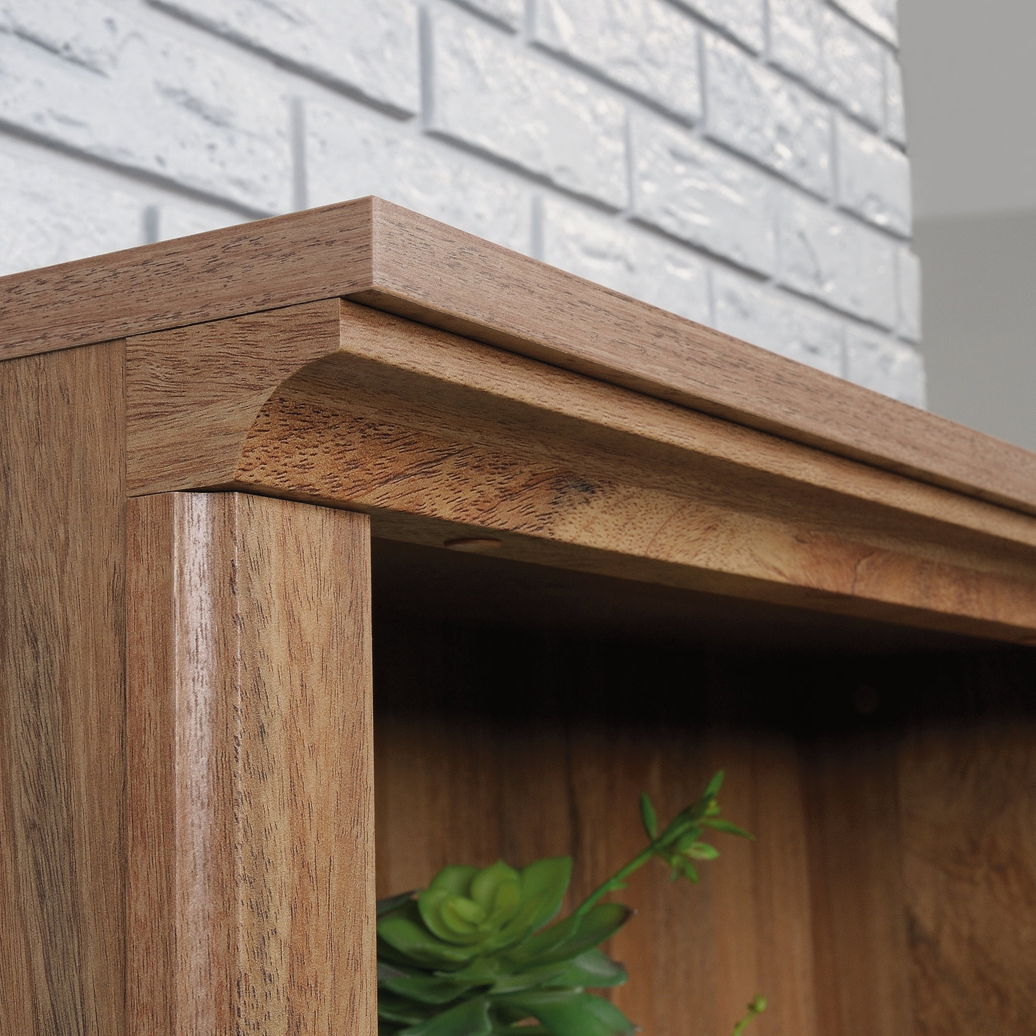 Sauder Engineered Wood 5-Shelf Tall Bookcase in Sindoori Mango/Brown