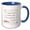 Blue/White, variant on 3drose, Ecclesiastes - a Good Name Is Better - on White, 11oz Magic Transforming Mug