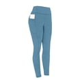 thumbnail image 6 of iHPH7 Womens Leggings Tummy Control 3d Butt Lifting Yoga Pants Scrunch Leggings 2026 Fashion Leggings with Pockets for Women Workout Leggings Fall Leggings for Women Blue XXL, 6 of 6