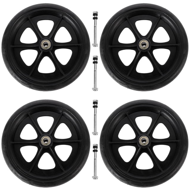 Miangastore Roues de Fauteuil Roulant Robustes Roues avant Universelles de Fauteuil Roulant de Remplacement