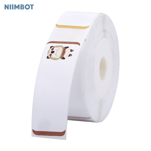 TFixolNiimbot Label Paper Thermal Printing Paper Name Price Size Barcode Sticker Waterproof Tear Resistant 14x40mm 160sheets/roll Compatible with D11 Label Printer for Home Office Organization Superma