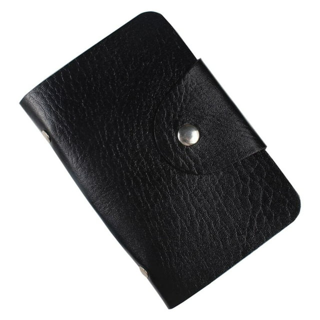 Paquete de tarjetas Zulema soporte suave con hebilla portátil negro