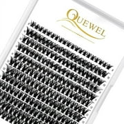 QUEWEL Cluster Lashes 240Pcs Individual Lashes 50D 0.07 D Curl Mix8-14mm Lash Extensions Clusters Lashes Soft&Natural False Eyelashes Individual DIY Eyelash Extension at Home(50D 0.07D mix-8-14)