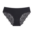 thumbnail image 2 of Gyujnb Women Elegent Bikini Lace Low Waist Seamless Underwear Panties Comfortable Briefs Panties,A, 2 of 9