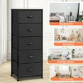 thumbnail image 6 of Pellebant Black 5-Drawer Dresser Household Vertical Storage Tower Chest, 6 of 9